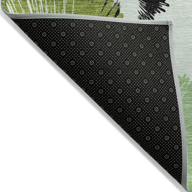 Addison Chantille ACN2132 Floral Machine Made Transitional Olive Rug