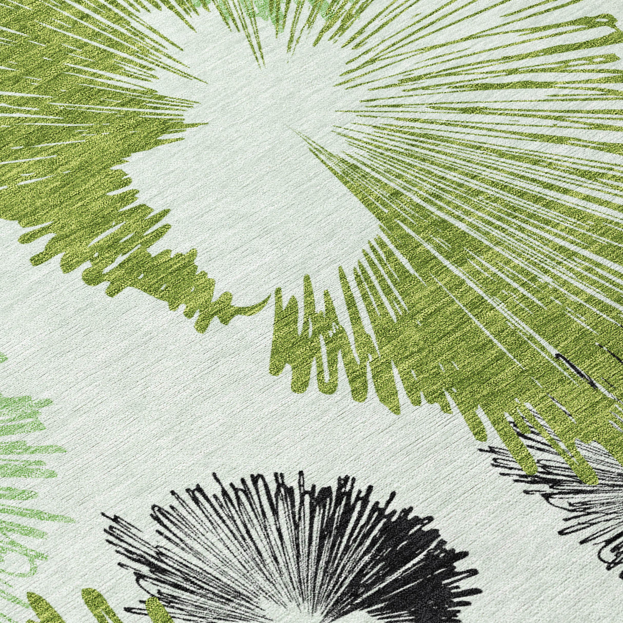 Addison Chantille ACN2132 Floral Machine Made Transitional Olive Rug