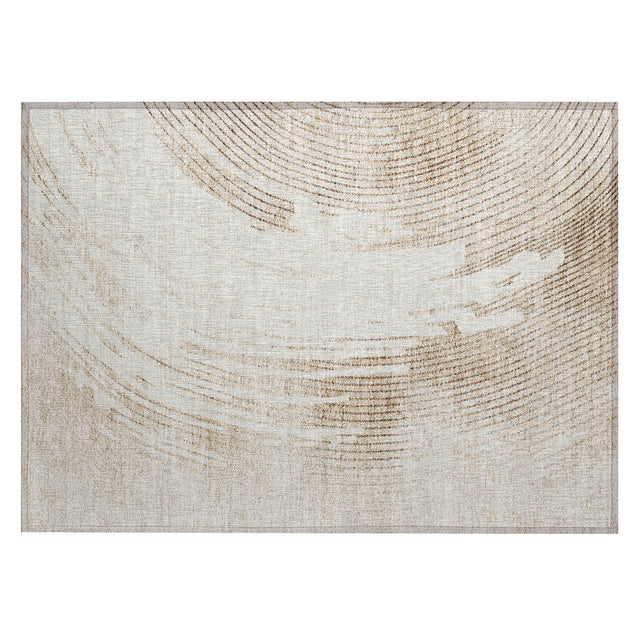 Addison Chantille ACN2133 Swirls Machine Made Transitional Brown Rug