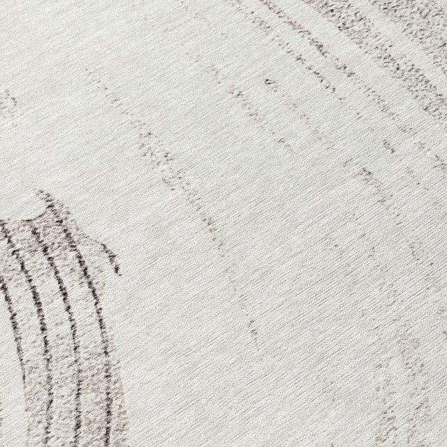 Addison Chantille ACN2133 Swirls Machine Made Transitional Ivory Rug