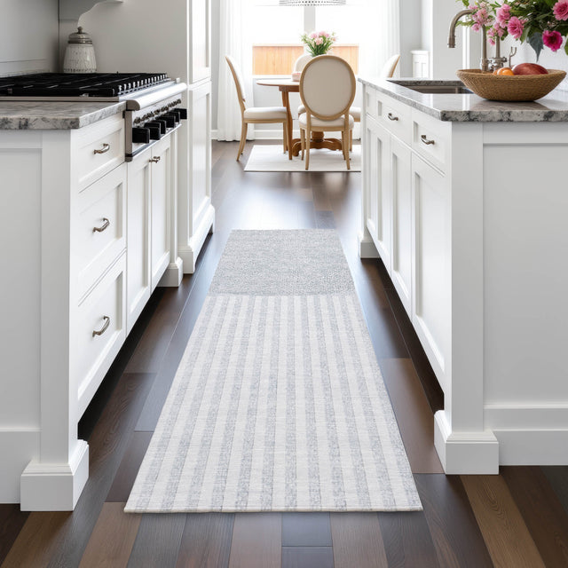 Addison Chantille ACN2134 Geometric Machine Made Transitional Blue Rug