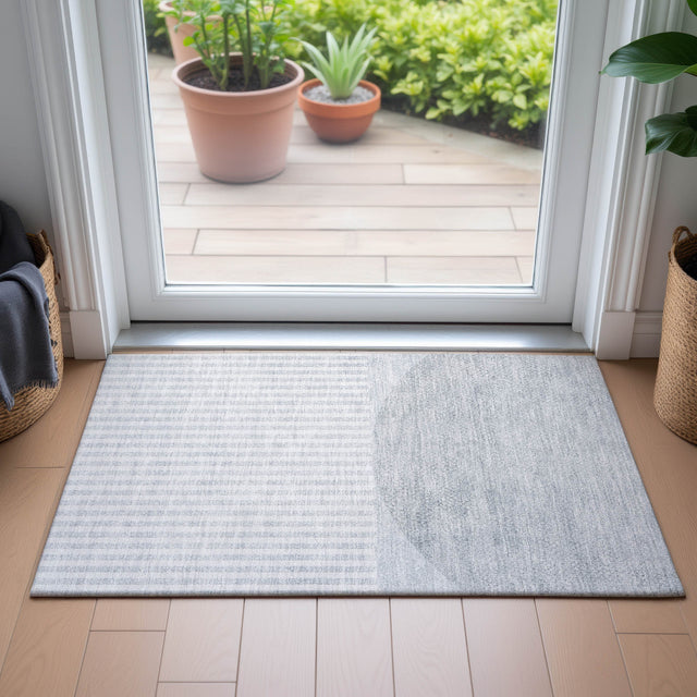 Addison Chantille ACN2134 Geometric Machine Made Transitional Blue Rug