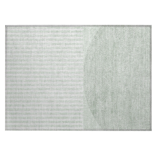 Addison Chantille ACN2134 Geometric Machine Made Transitional Green Rug