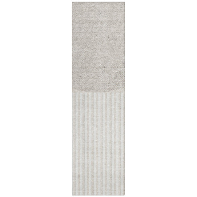 Addison Chantille ACN2134 Geometric Machine Made Transitional Putty Rug