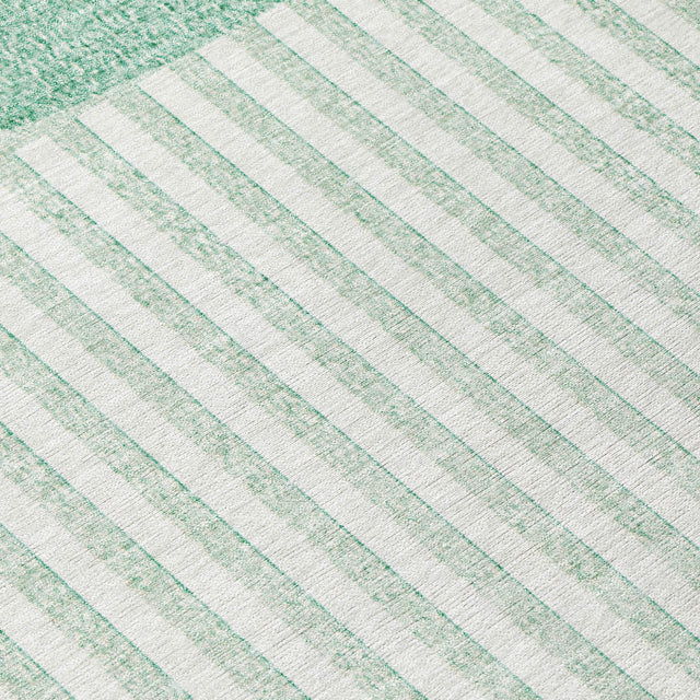 Addison Chantille ACN2134 Geometric Machine Made Transitional Teal Rug