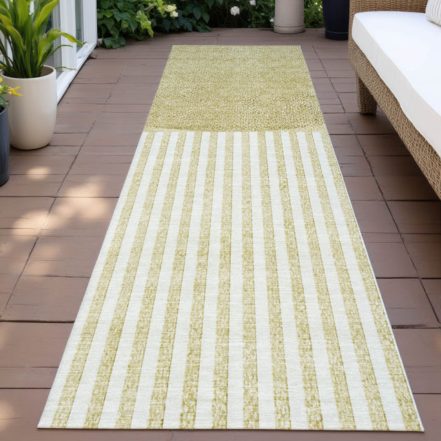 Addison Chantille ACN2134 Geometric Machine Made Transitional Wheat Rug