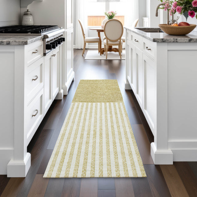 Addison Chantille ACN2134 Geometric Machine Made Transitional Wheat Rug