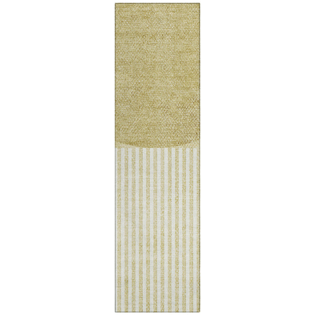 Addison Chantille ACN2134 Geometric Machine Made Transitional Wheat Rug