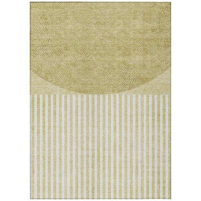 Addison Chantille ACN2134 Geometric Machine Made Transitional Wheat Rug