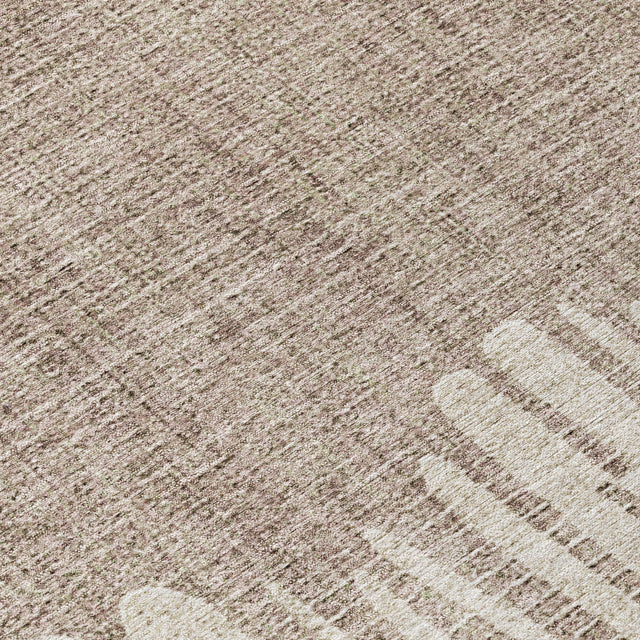 Addison Chantille ACN2135 Stripes Machine Made Transitional Brown Rug