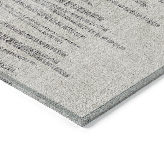 Addison Chantille ACN2135 Stripes Machine Made Transitional Gray Rug