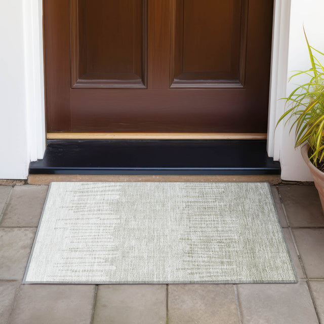 Addison Chantille ACN2135 Stripes Machine Made Transitional Putty Rug