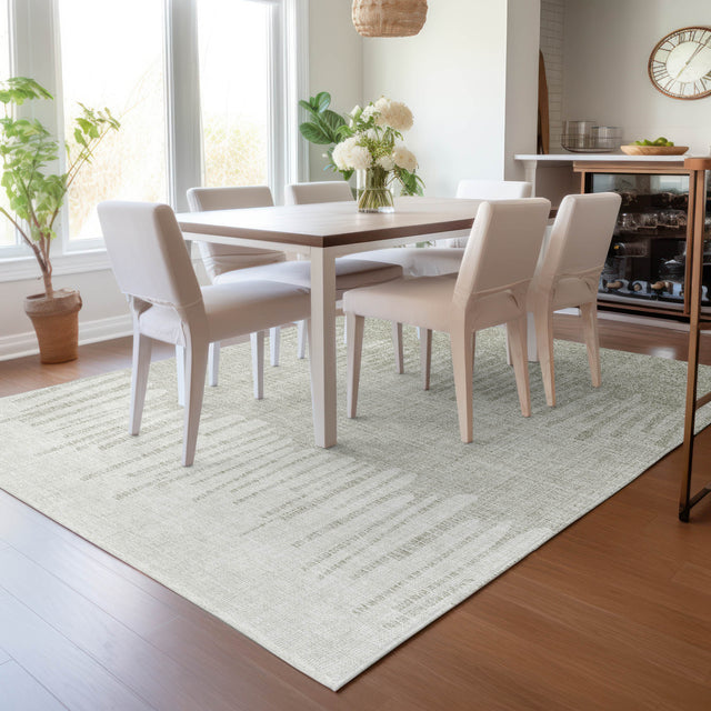 Addison Chantille ACN2135 Stripes Machine Made Transitional Putty Rug