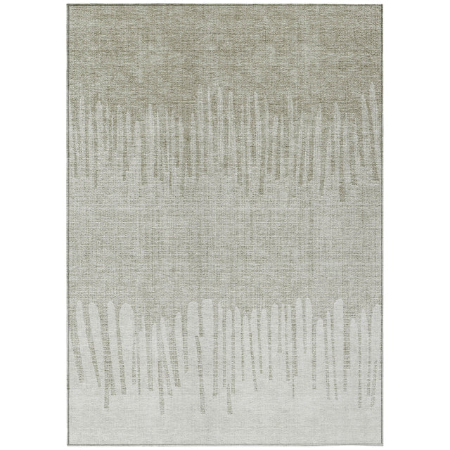 Addison Chantille ACN2135 Stripes Machine Made Transitional Putty Rug
