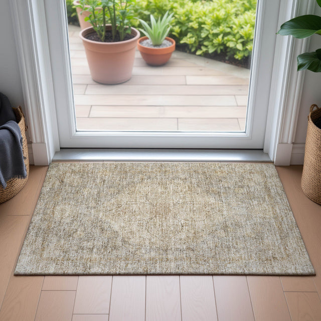 Addison Chantille ACN2136 Global Machine Made Traditional Beige Rug