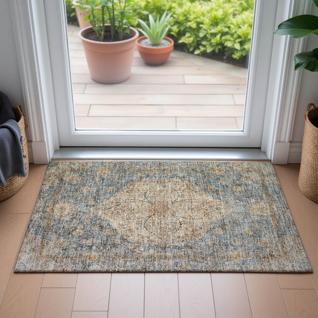 Addison Chantille ACN2136 Global Machine Made Traditional Blue Rug