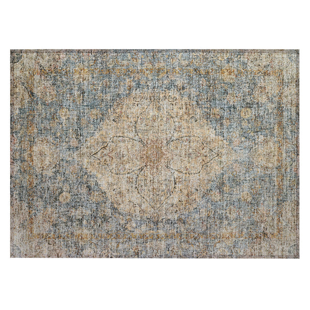 Addison Chantille ACN2136 Global Machine Made Traditional Blue Rug