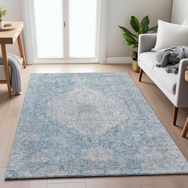 Addison Chantille ACN2136 Global Machine Made Traditional Denim Rug