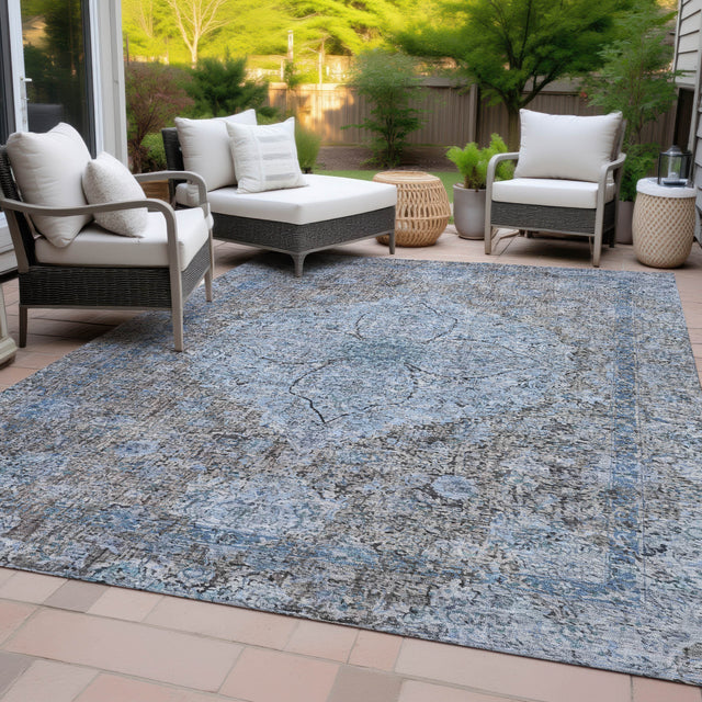 Addison Chantille ACN2136 Global Machine Made Traditional Gray Rug