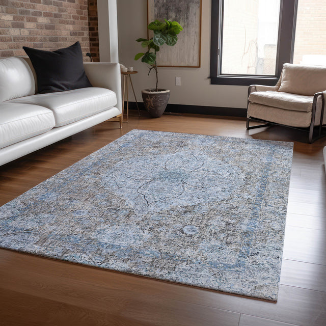 Addison Chantille ACN2136 Global Machine Made Traditional Gray Rug