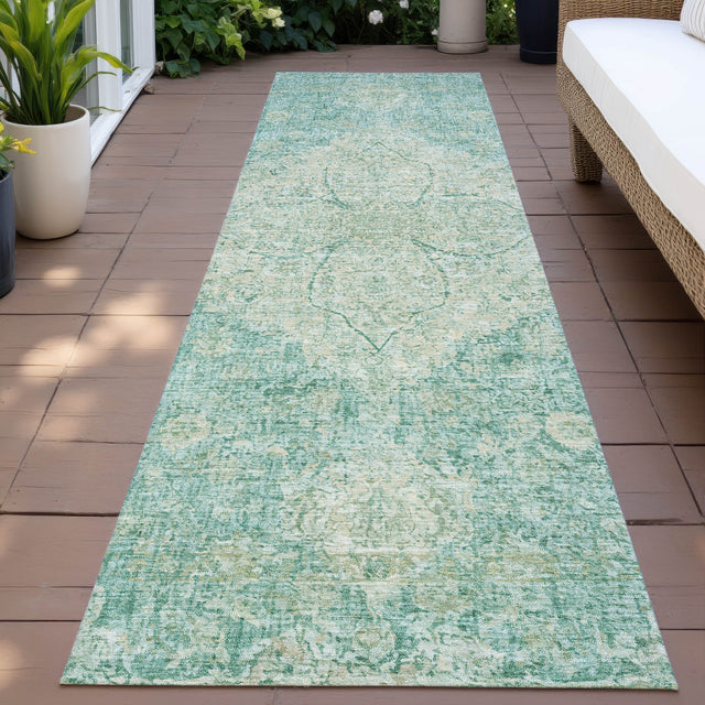 Addison Chantille ACN2136 Global Machine Made Traditional Teal Rug
