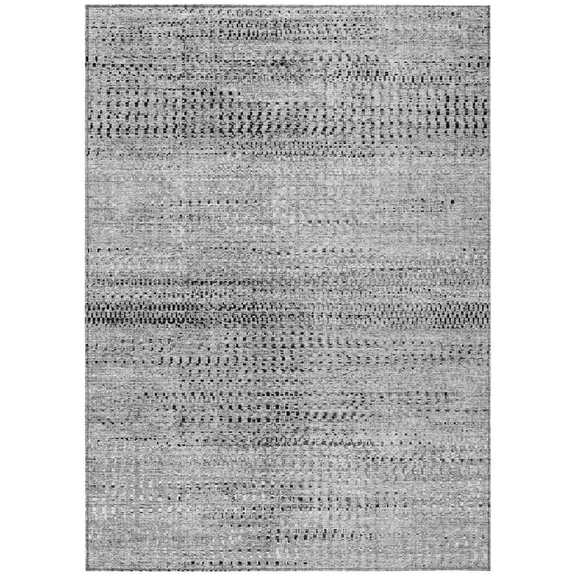 Addison Chantille ACN2137 Stripes Machine Made Transitional Gray Rug