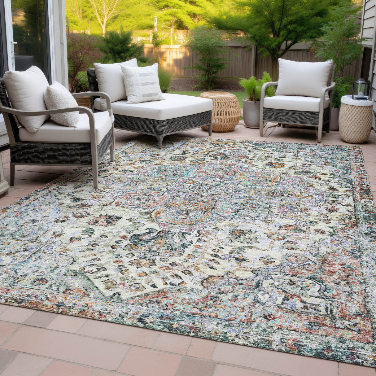 Addison Chantille ACN2138 Global Machine Made Traditional Sage Rug