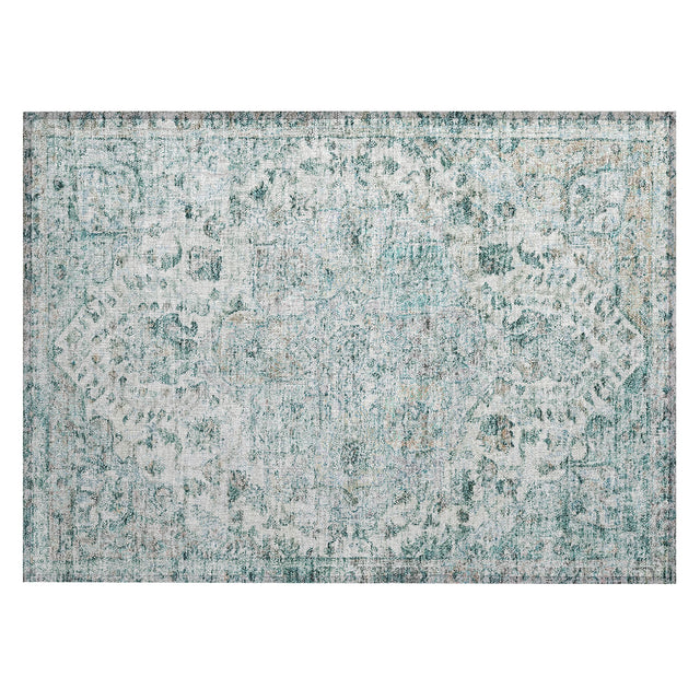 Addison Chantille ACN2138 Global Machine Made Traditional Teal Rug