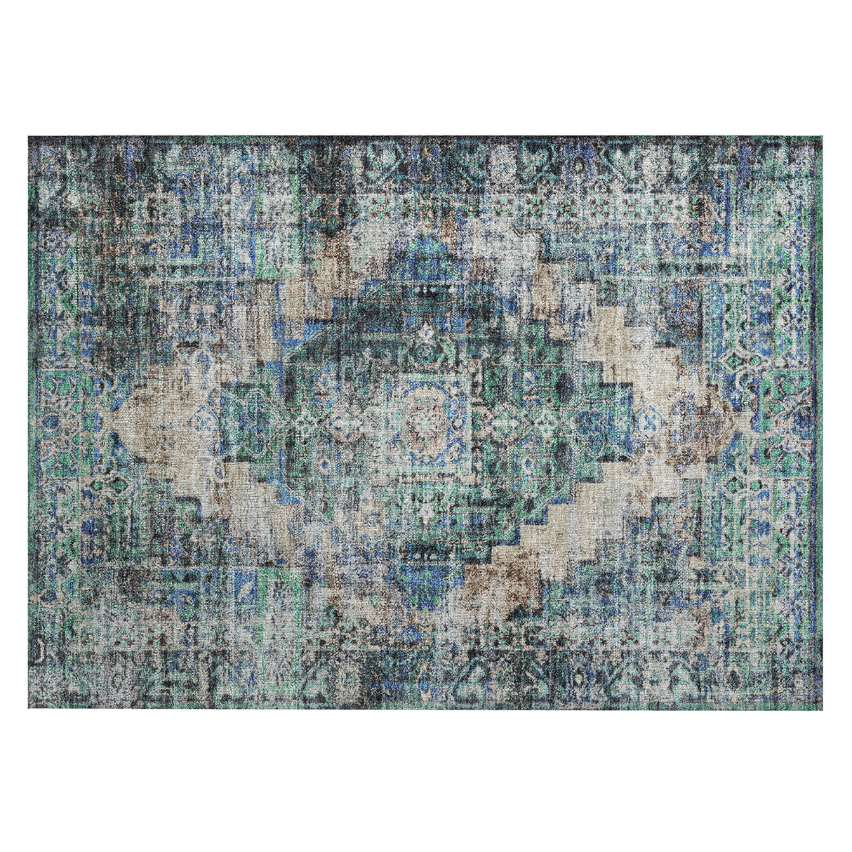 Addison Chantille ACN2139 Global Machine Made Traditional Green Rug
