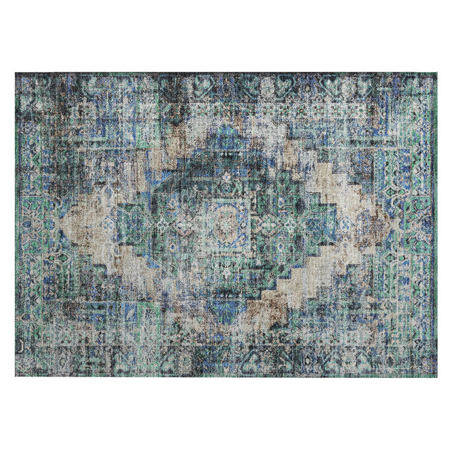Addison Chantille ACN2139 Global Machine Made Traditional Green Rug