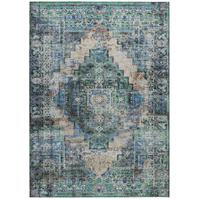 Addison Chantille ACN2139 Global Machine Made Traditional Green Rug