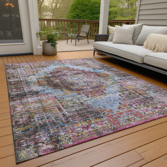 Addison Chantille ACN2139 Global Machine Made Traditional Pink Rug