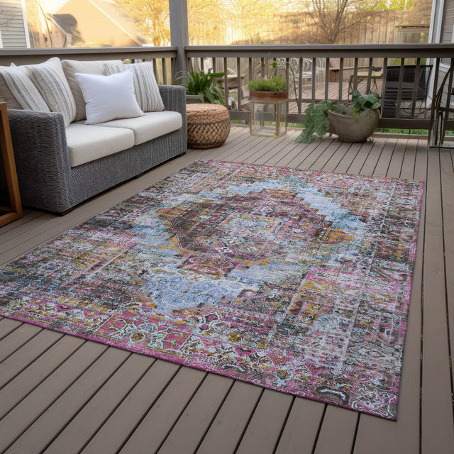 Addison Chantille ACN2139 Global Machine Made Traditional Pink Rug