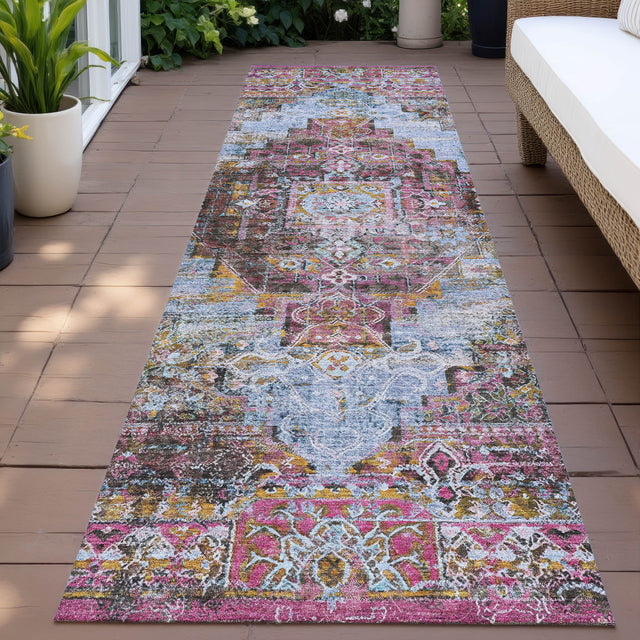 Addison Chantille ACN2139 Global Machine Made Traditional Pink Rug