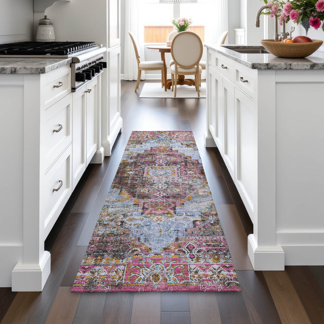 Addison Chantille ACN2139 Global Machine Made Traditional Pink Rug