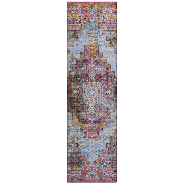 Addison Chantille ACN2139 Global Machine Made Traditional Pink Rug