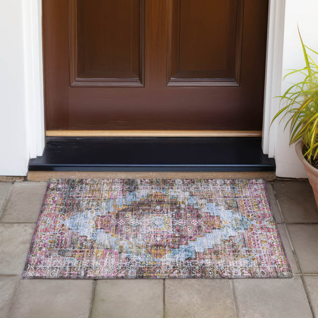 Addison Chantille ACN2139 Global Machine Made Traditional Pink Rug