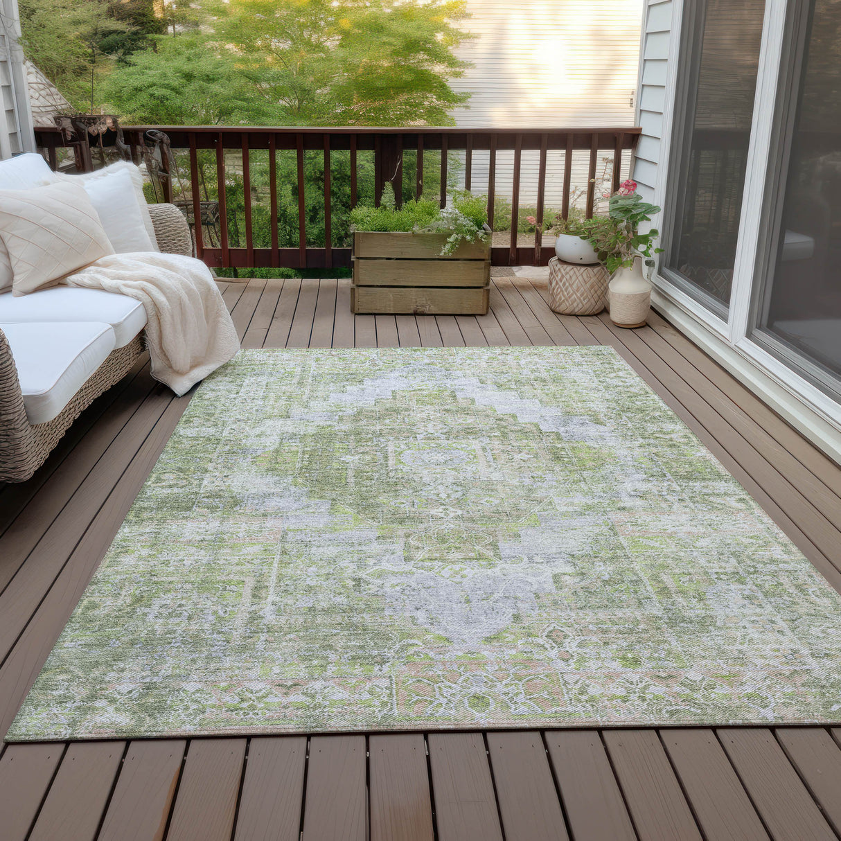 Addison Chantille ACN2140 Global Machine Made Traditional Aloe Rug