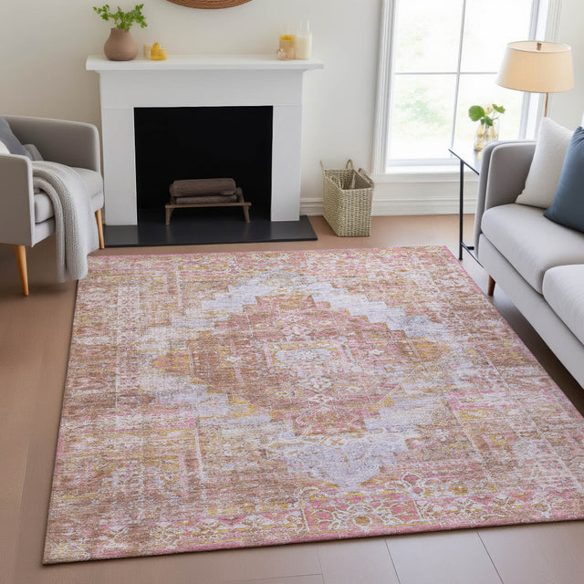 Addison Chantille ACN2140 Global Machine Made Traditional Blush Rug