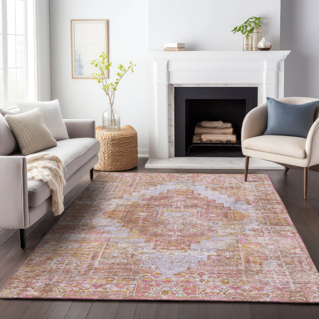Addison Chantille ACN2140 Global Machine Made Traditional Blush Rug