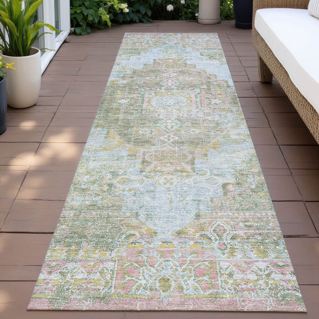 Addison Chantille ACN2140 Global Machine Made Traditional Green Rug