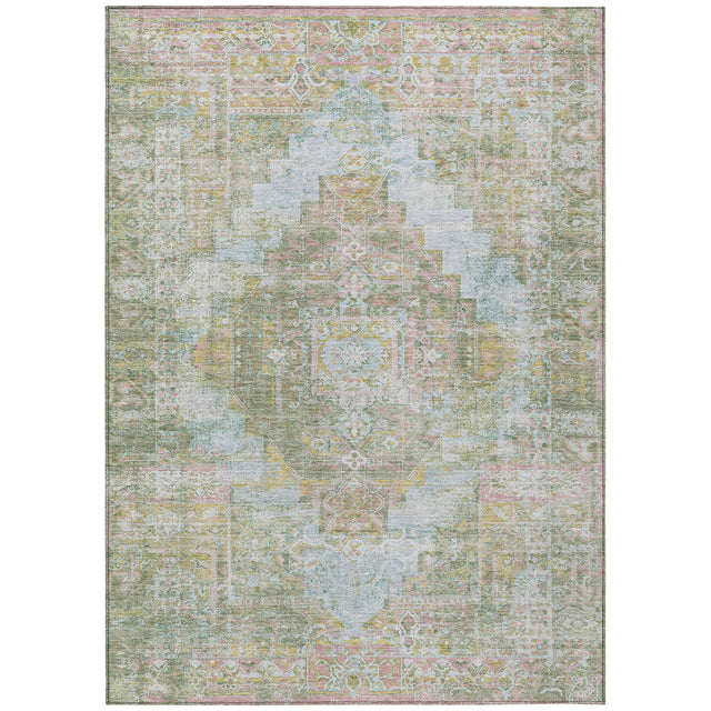 Addison Chantille ACN2140 Global Machine Made Traditional Green Rug