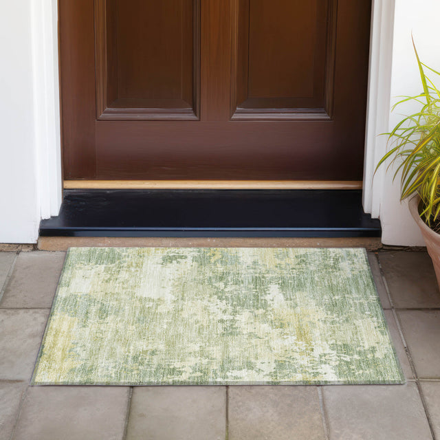 Addison Chantille ACN2142 Abstract Machine Made Transitional Aloe Rug