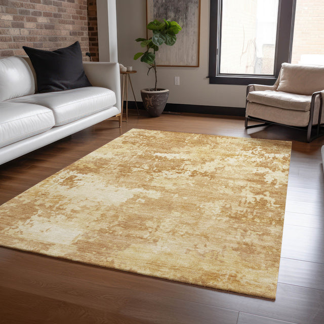 Addison Chantille ACN2142 Abstract Machine Made Transitional Copper Rug