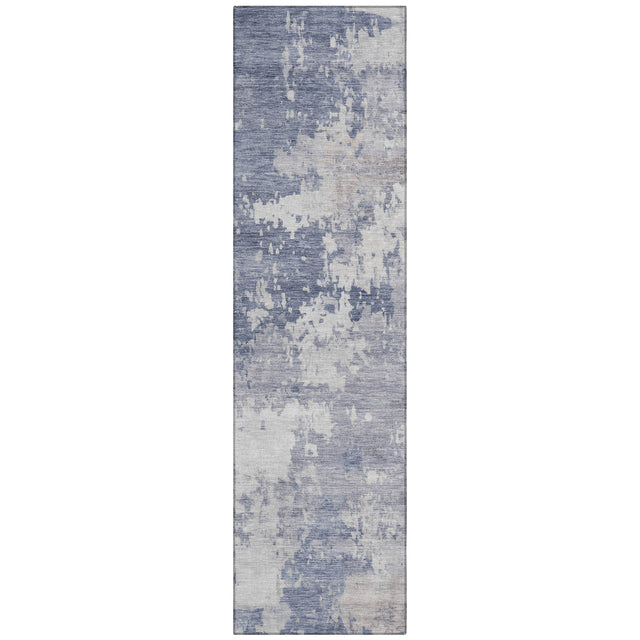 Addison Chantille ACN2142 Abstract Machine Made Transitional Denim Rug