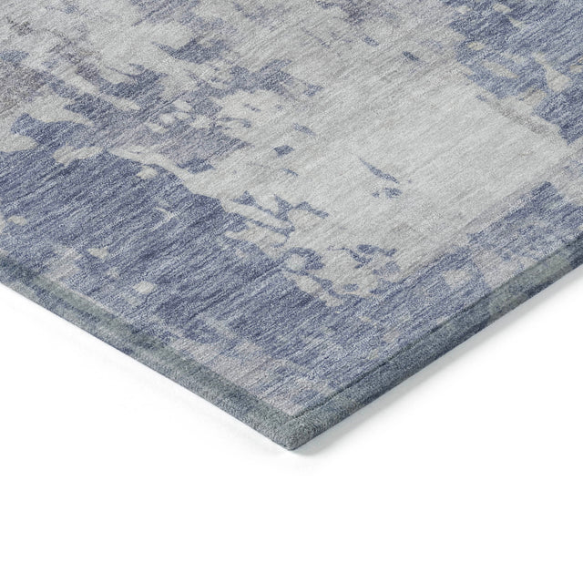 Addison Chantille ACN2142 Abstract Machine Made Transitional Denim Rug