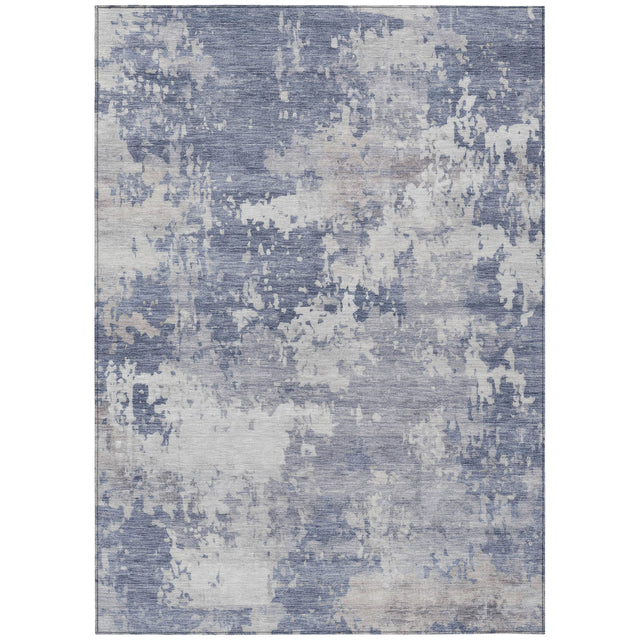 Addison Chantille ACN2142 Abstract Machine Made Transitional Denim Rug