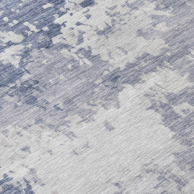 Addison Chantille ACN2142 Abstract Machine Made Transitional Denim Rug