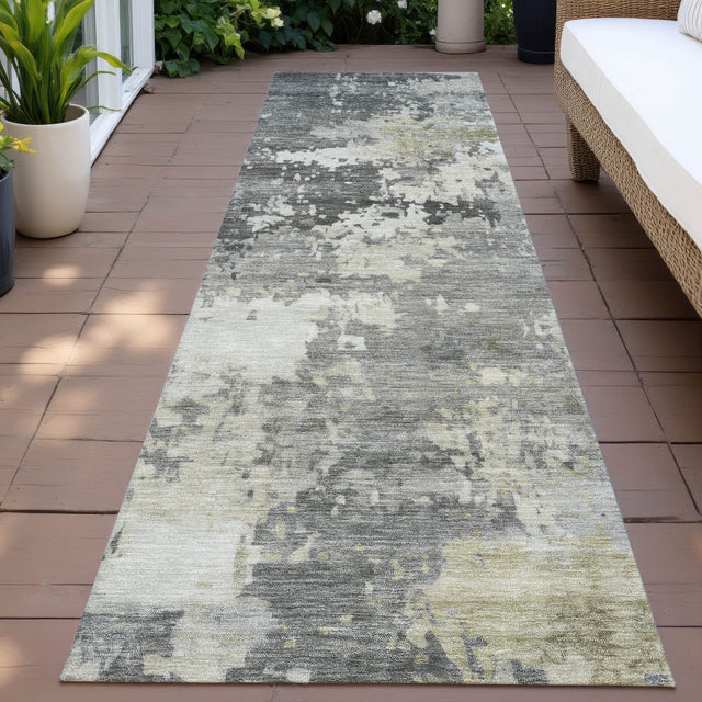 Addison Chantille ACN2142 Abstract Machine Made Transitional Pewter Rug