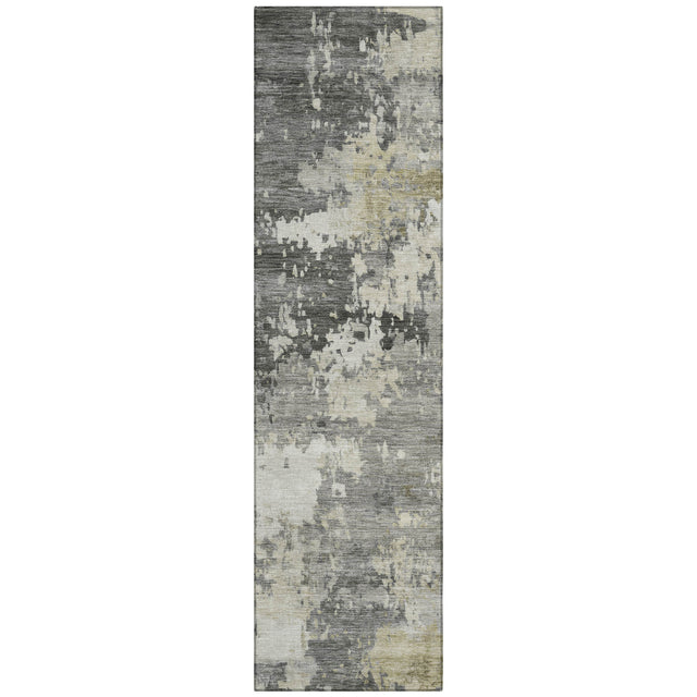 Addison Chantille ACN2142 Abstract Machine Made Transitional Pewter Rug